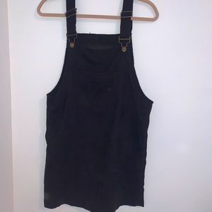 Black overall dress